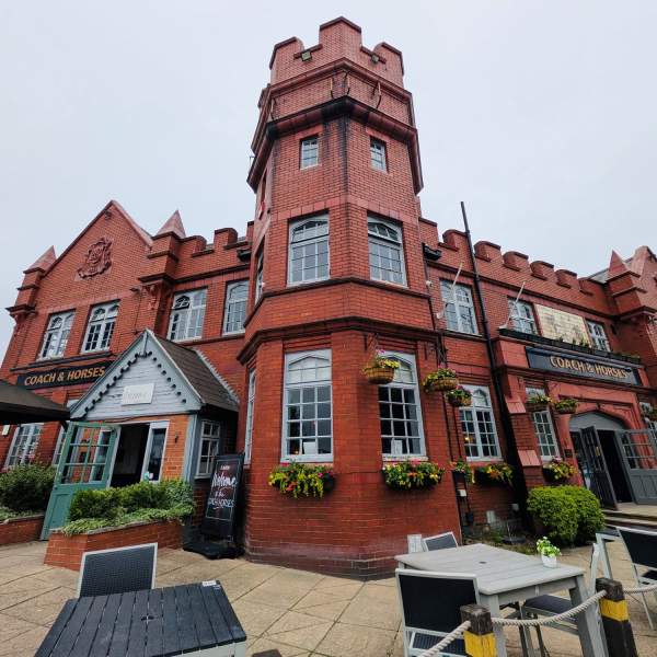 Exterior view of the Coach and Horses pub in Hilsea