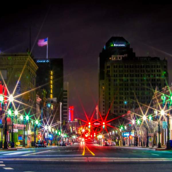 Night View of Downtown Shreveport