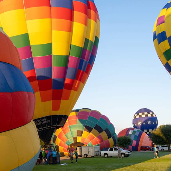 Red River Balloon Rally balloons in Shreveport