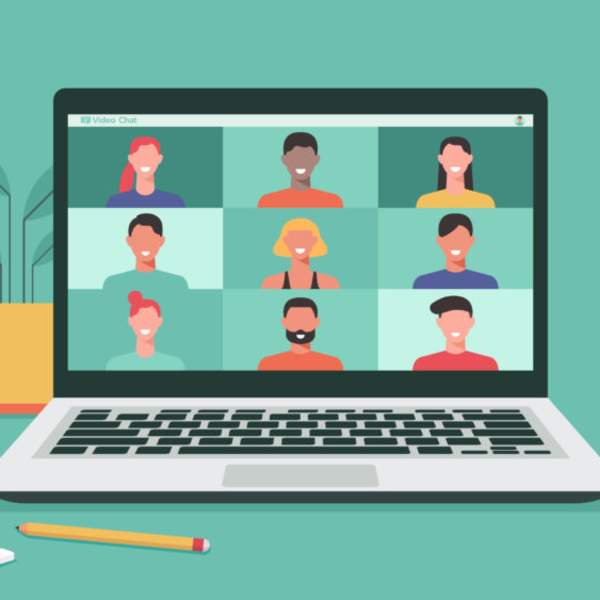 virtual meeting illustration