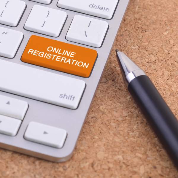 online registration keyboard
