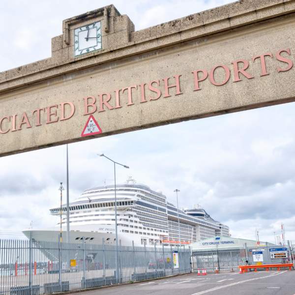ABP Dock Gate 8 with cruise ship Southampton