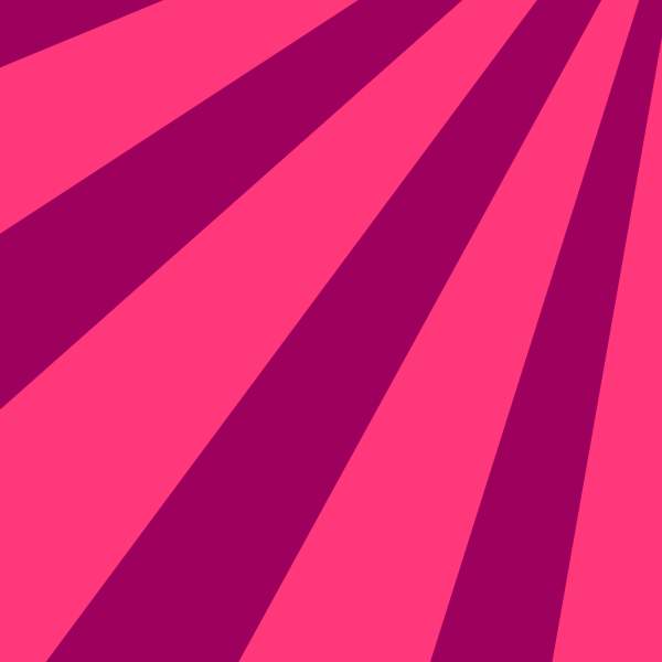 A bright pink and dark pink stripe pattern on a diagonal from the top right corner.