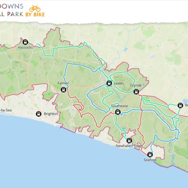 cycle map route of SDNP