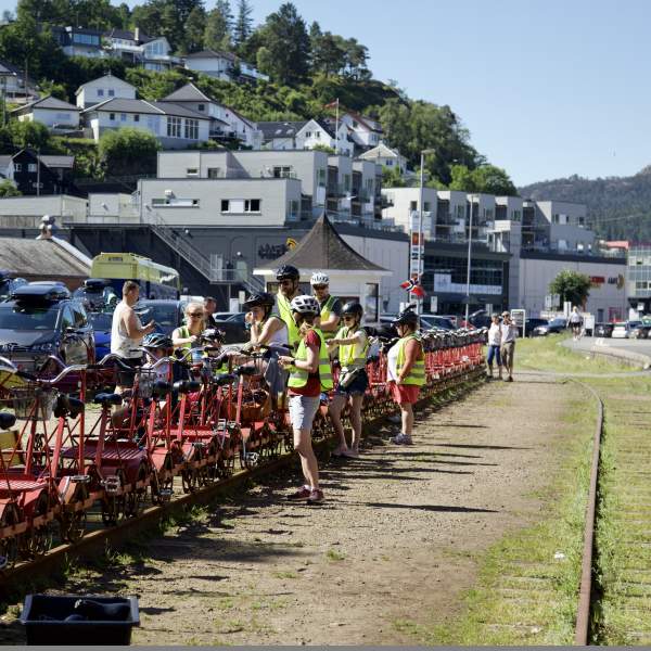 Dresinsykling i Flekkefjord