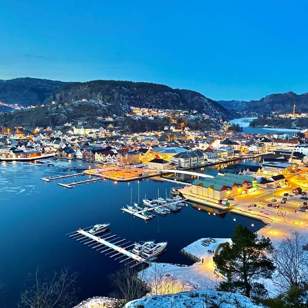 Vinter i Flekkefjord