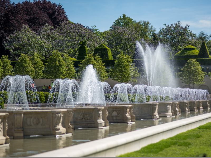 Fountains At The Longwood Gardens In Wilmington, DE