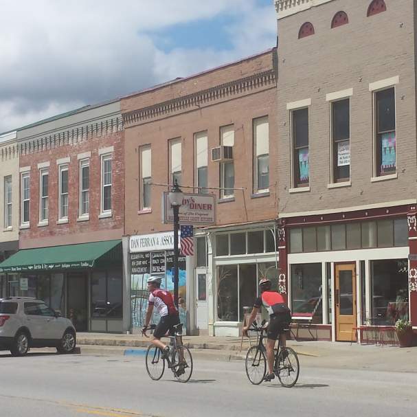 Bicycles in downtown Martinsville
