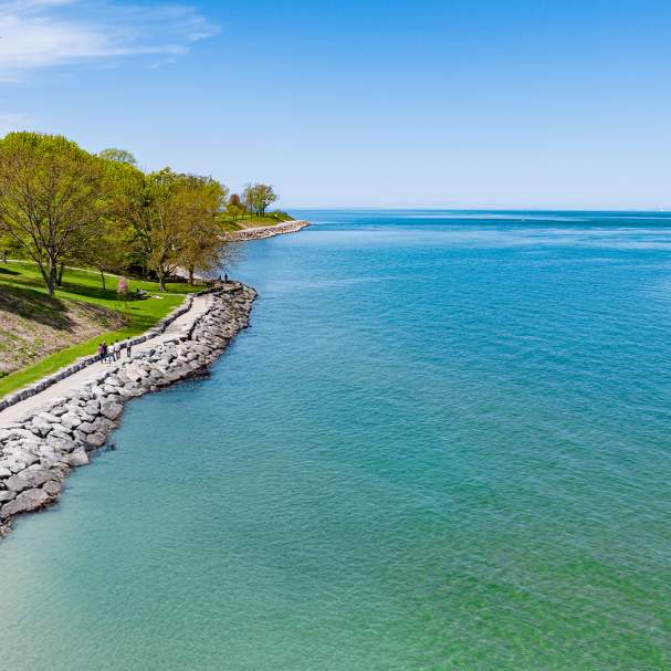 shoreline path