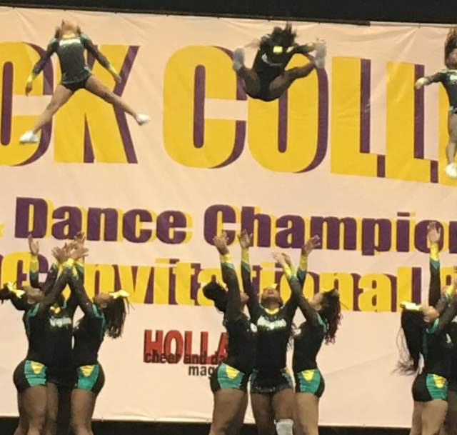 Image of cheerleaders competing in Christian Cheer Nationals