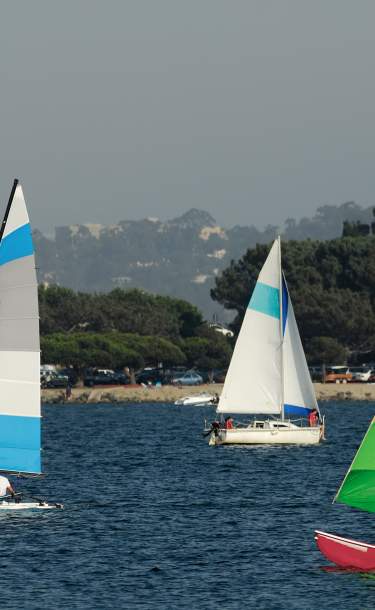 Sailing in Mission Beach, San Diego