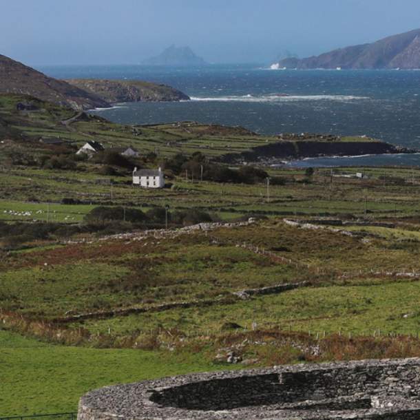 Gaeltacht Areas, View of Loher Stone Fort