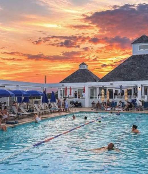 Oceanfront Sunset Swim
