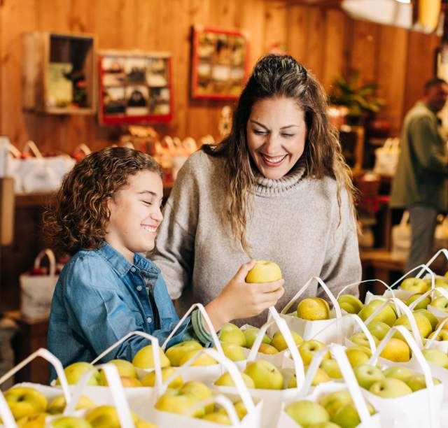 Fresh apples at Jackson's Orchard