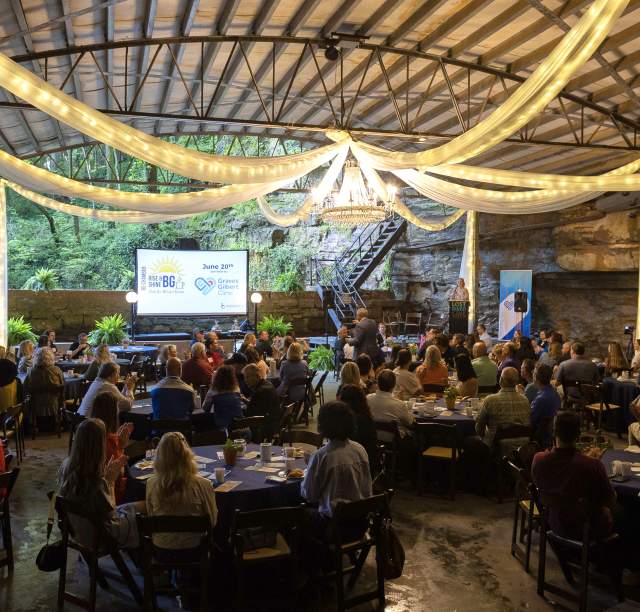 Meeting attendees at Lost River Cave