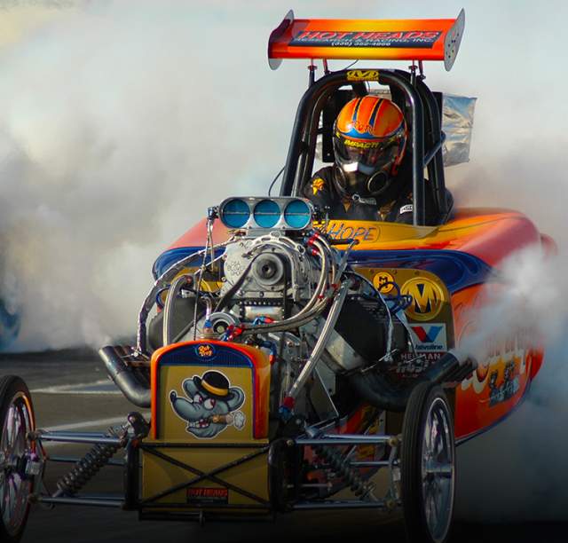 Hot Rod burnout at Beech Bend Raceway