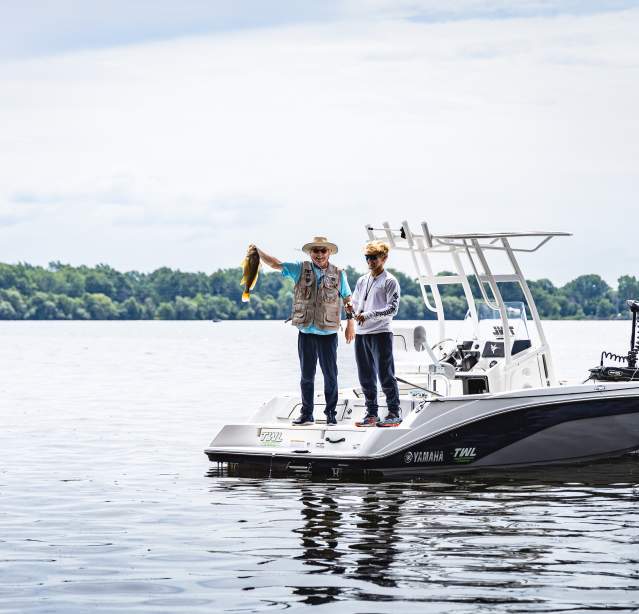 Summer fishing in Oshkosh, Wisconsin on Lake Winnebago and the Fox River