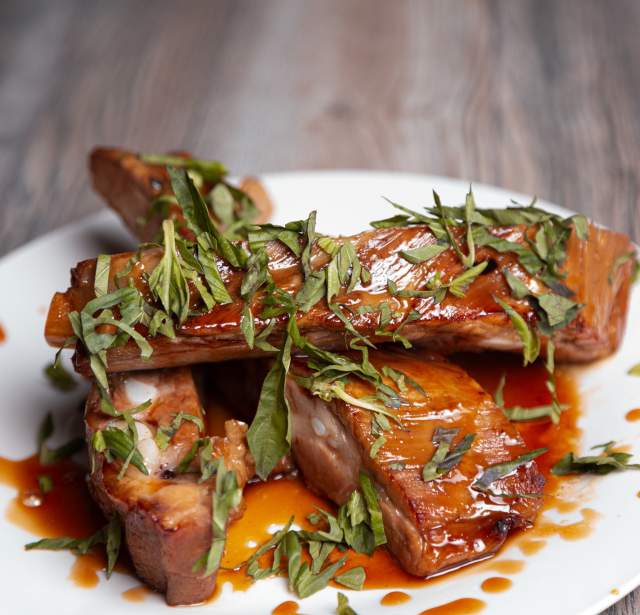 Small Bites braised ribs