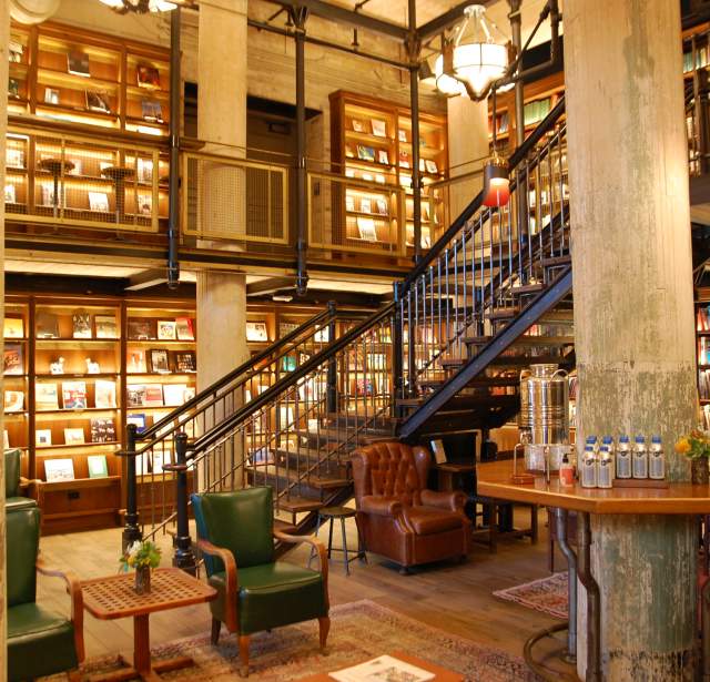 Library at Hotel Emma