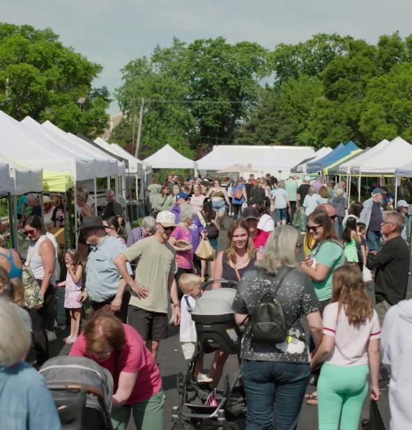 Farmers market opening day