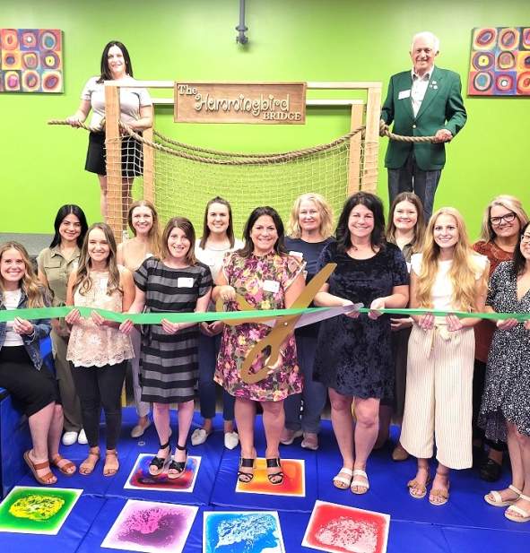 hummingbird ribbon cutting