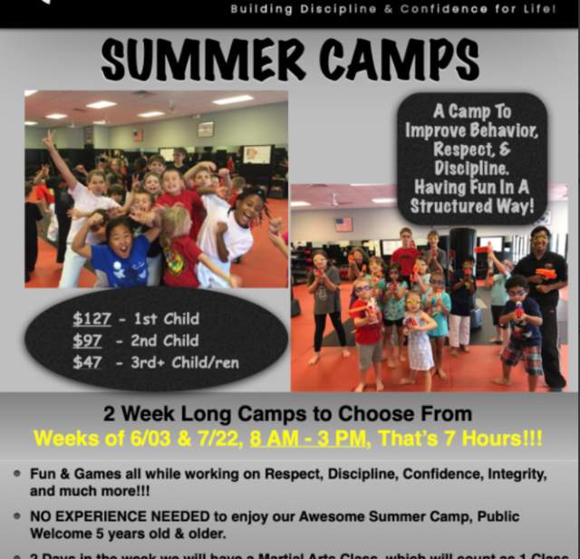 Built By Martial Arts Summer Camp