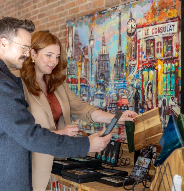 Couple shopping