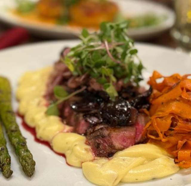 A plate of food from 1853 Bistro & Bar.