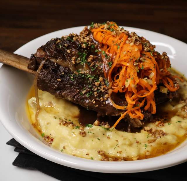 A plate of food from 1853 Bistro & Bar.