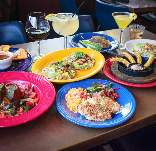 Plates of food from Stokes.