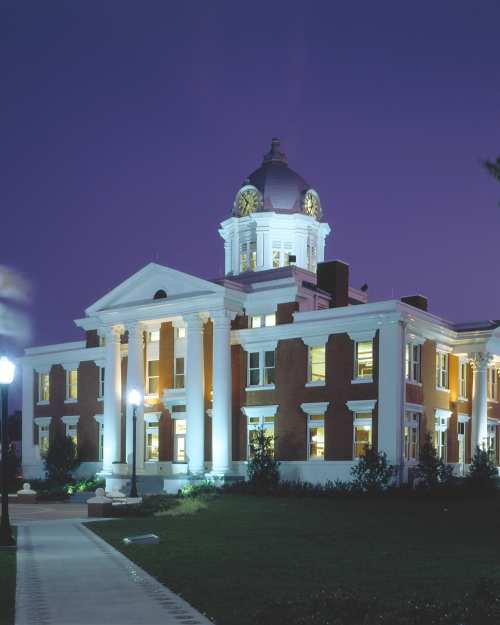 The Historic Courthouse in Dade City is the center of the downtown and the backdrop for many festivals and events