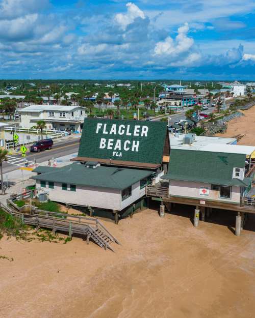 Flagler Beach - Pier Area - Drone