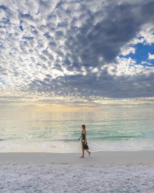woman alone on a beach