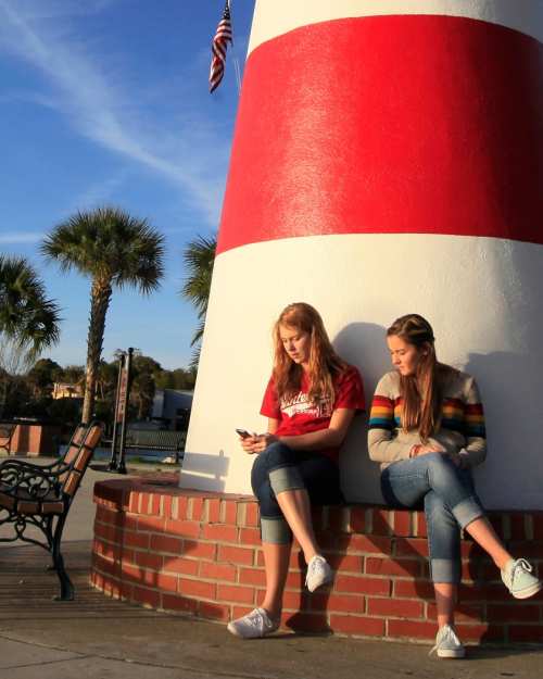 The lighthouse on Palm Island Park in Mount Dora, a charming historic small town that offers an array of shopping, dining, lodging, boating and several annual festivals.