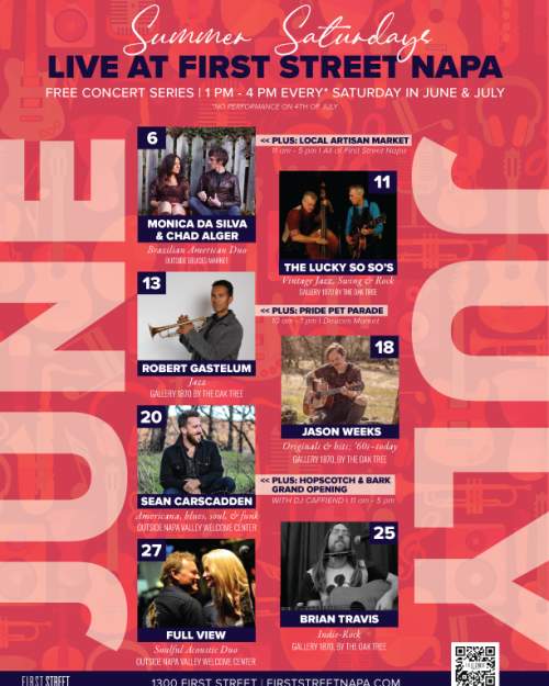 Summer Saturdays: Live Music at First Street Napa