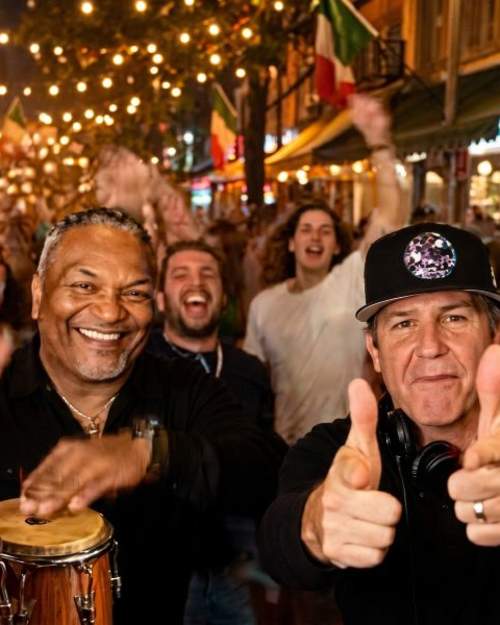 Live Music with Conga King & DJ Stebbins