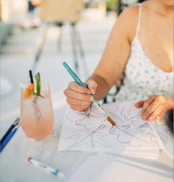 Painting on the Roof with Lauren Duncan at Walt's On The Roof