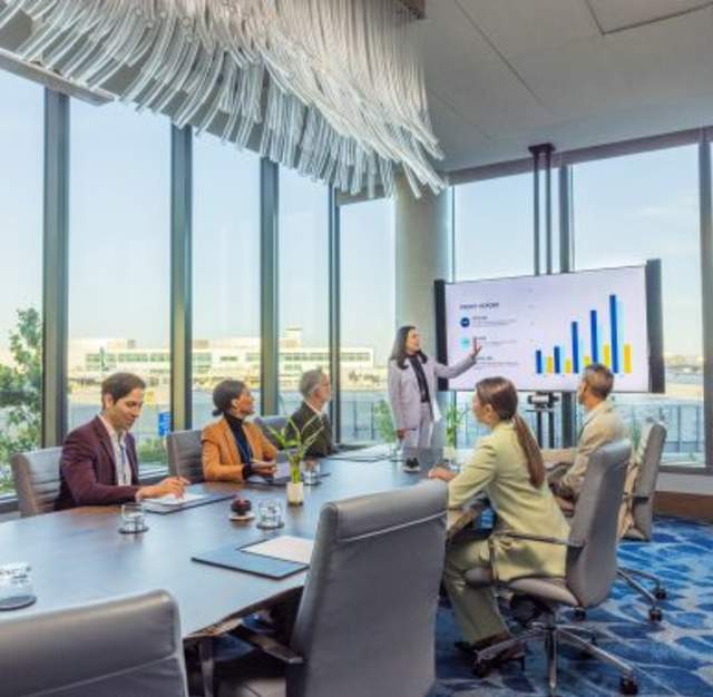 People in meeting room