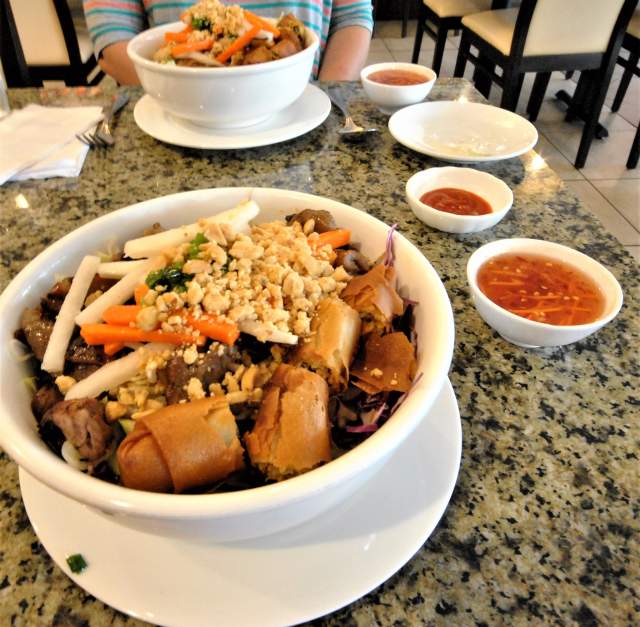 A cup of stew from Grilled Ginger, a Vietnamese restaurant in Fayetteville, NC