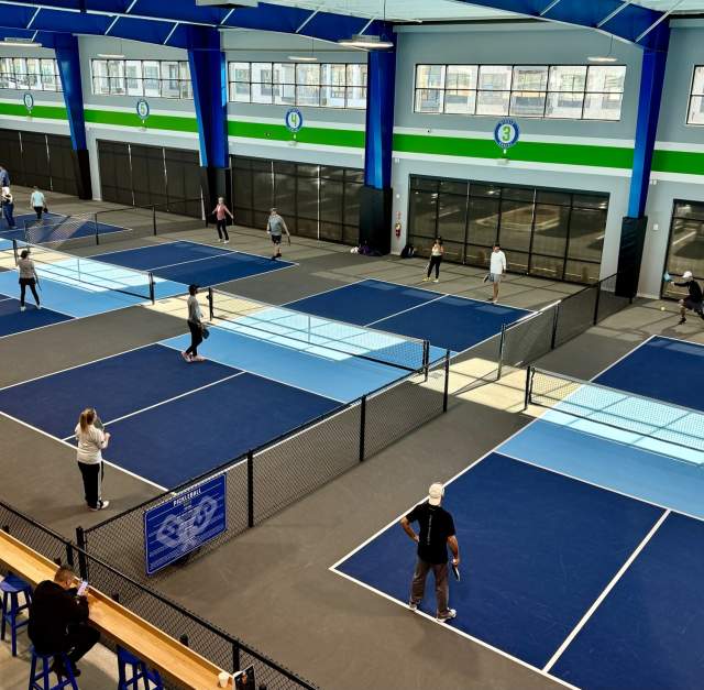 People Playing Pickleball