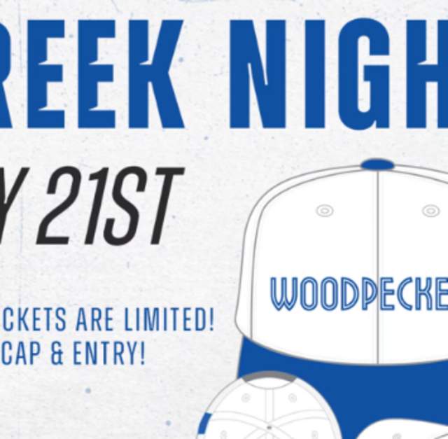 Fayetteville Woodpeckers Baseball: Greek Night