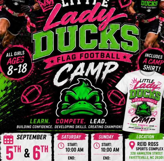 Little Lady Ducks Flag Football Youth Camp