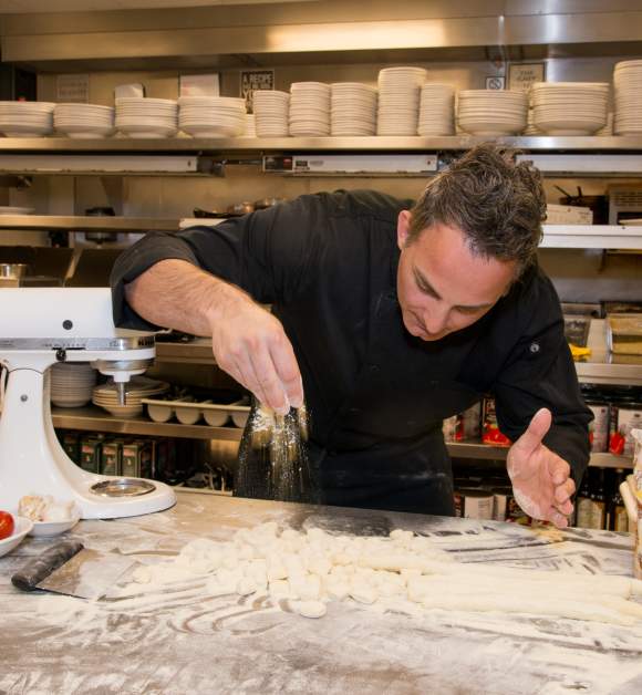 Vincenzo Cucina Italiana chef in kitchen