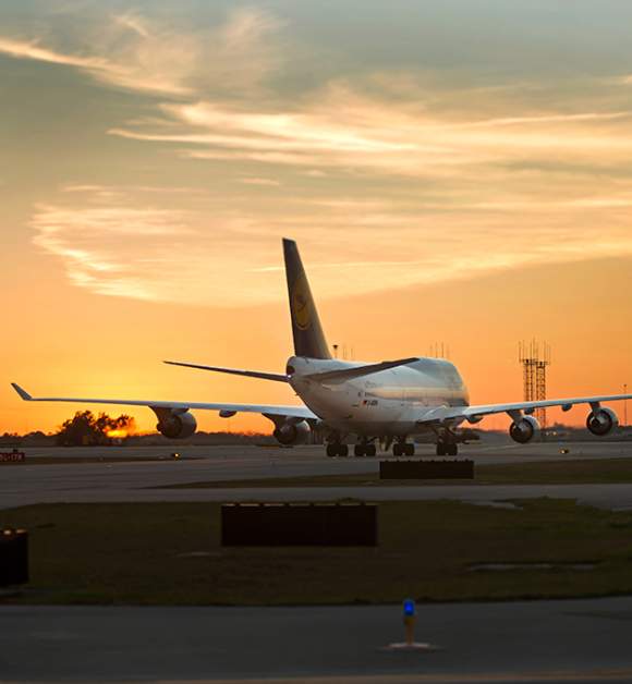 Orlando International Airport airplane on the ground