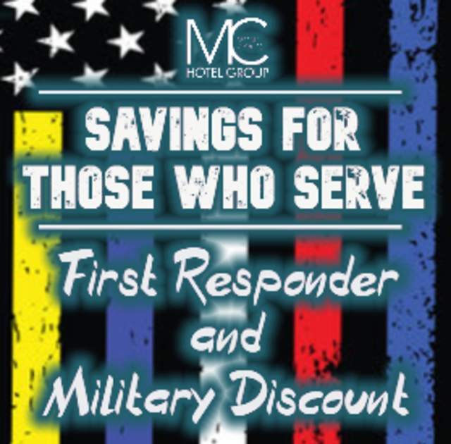 First Responders and Military Discount at Hotel Monte Carlo