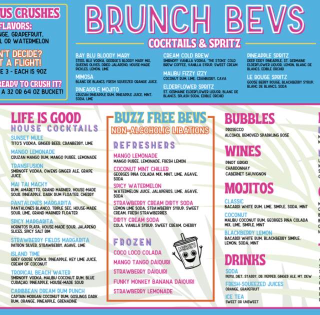 Festival Bayside Brunch Bevs!