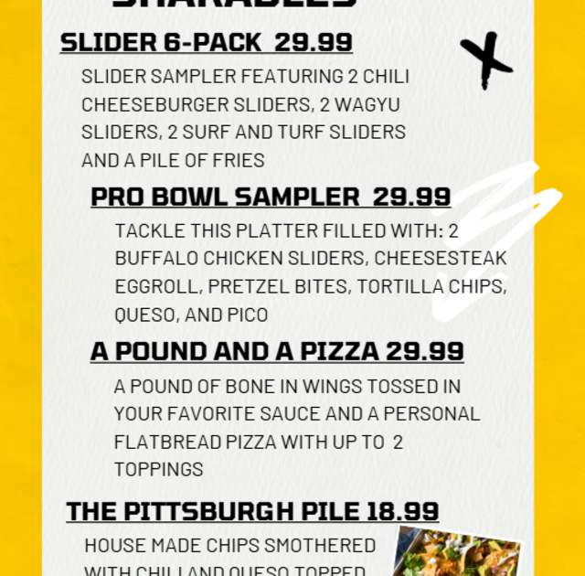Buxy's Salty Dog & Dry Dock 28 2026 Football Specials 1