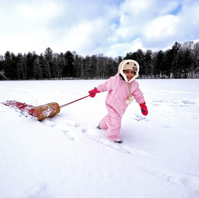 Child, snow, winter