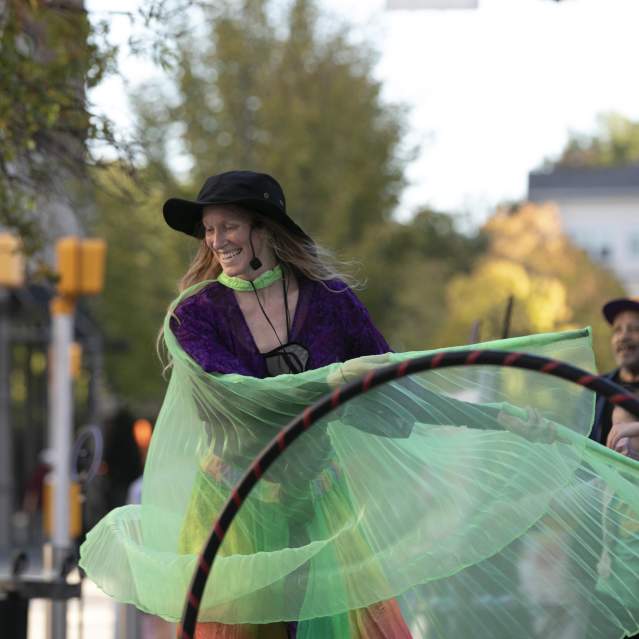 Performer with Hula Hoop