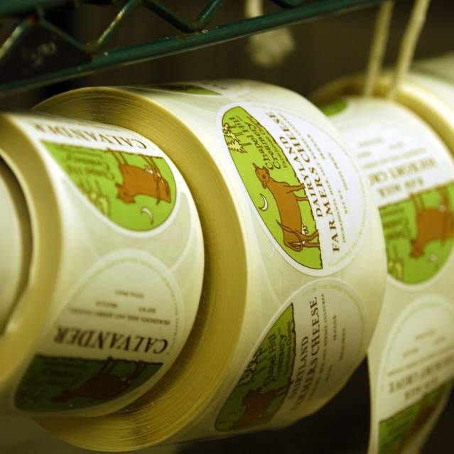 Cheese labels Chapel Hill Creamery